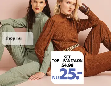 Aanbieding: Set top + pantalon