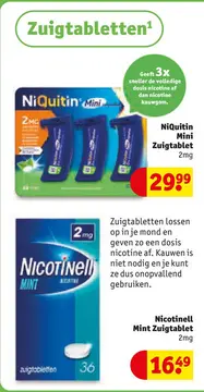 Aanbieding: NiQuitin Mini Zuigtablet
