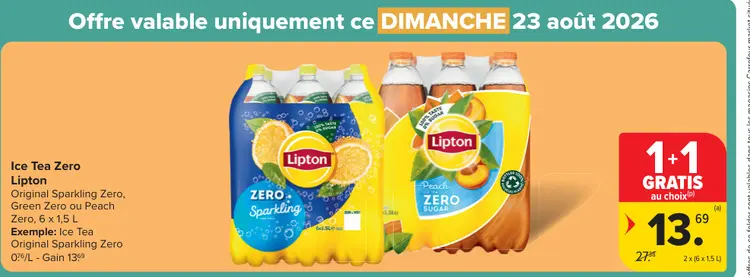Offre: Ice Tea Zero