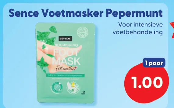 Aanbieding: Voetmasker Pepermunt