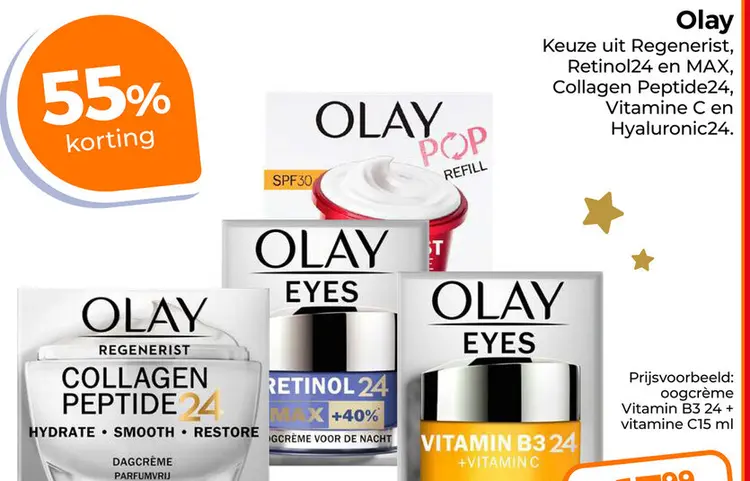 Aanbieding: Olay Regenerist Collagen Peptide 24 Dagcrème 