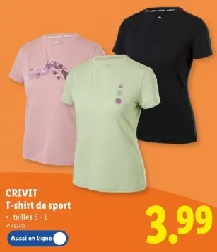 Offre: T-shirt de sport