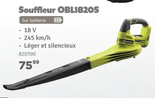 Offre: Souffleur OBL1820S