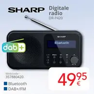 Aanbieding: SHARP Digitale radio DR-P420