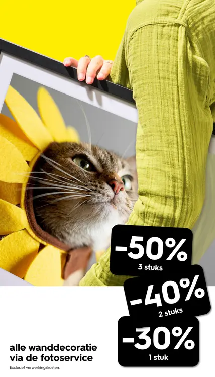 Promotie: alle wanddecoratie via de fotoservice