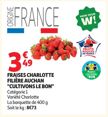 Promotie: Fraises charlotte