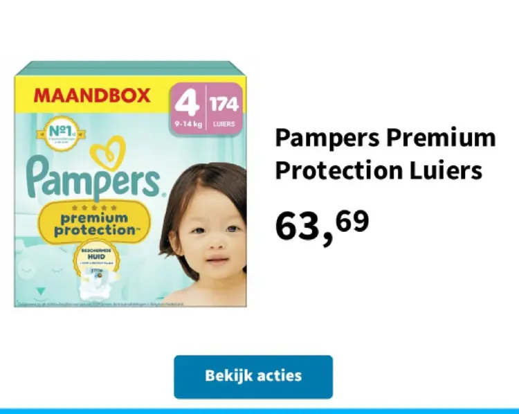 Promotie: Pampers Premium Protection Luiers