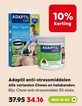 Aanbieding: Adaptil anti-stressmiddelen
