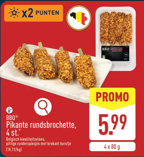 Promotie: Pikante rundsbrochette