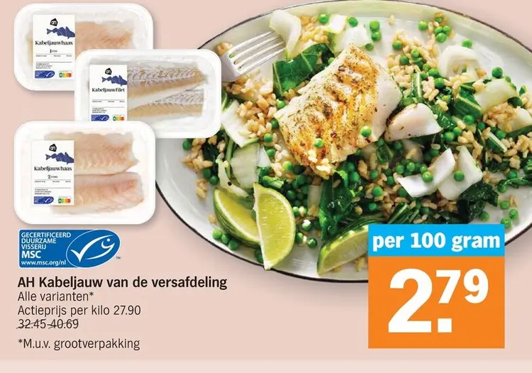 Promotie: AH Kabeljauw van de versafdeling