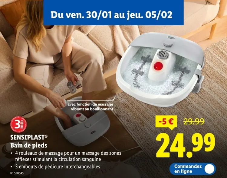 Offre: Bain de pieds
