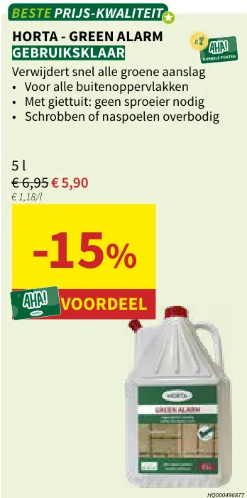 Promotie: Horta Green Alarm Gebruiksklaar