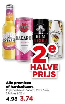 Aanbieding: Alle premixen of hardseltzers