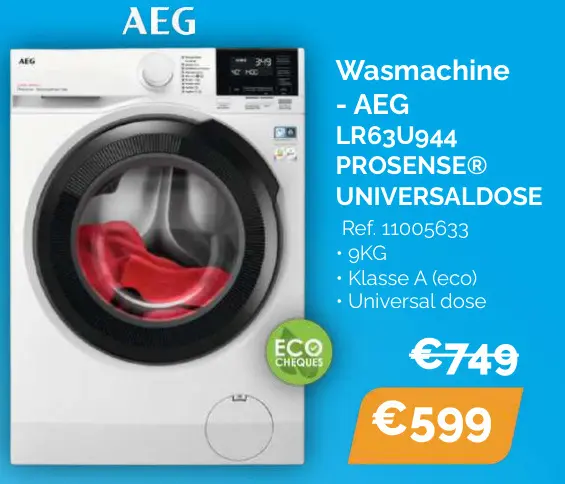 Promotie: Wasmachine