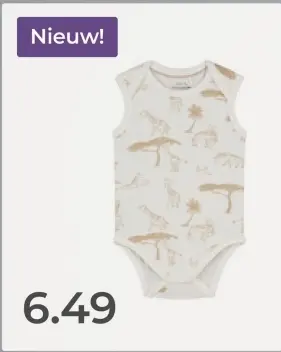 Aanbieding: Romper Giraffe ivoor wit