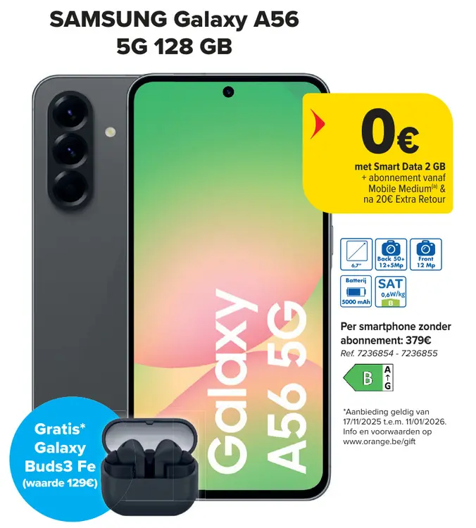 Promotie: Galaxy A56 5G 128 GB