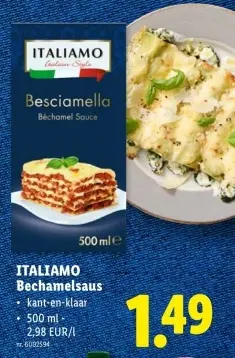 Promotie: Bechamelsaus