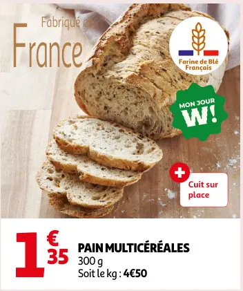 Promotie: Pain multicéréales