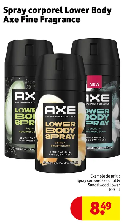 Offre: Spray corporel Lower Body Axe Fine Fragrance