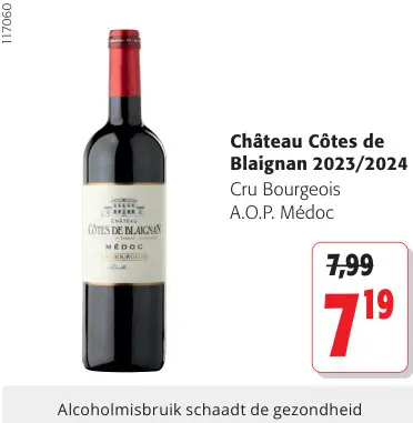 Promotie: Château Côtes de Blaignan Château Côtes de Blaignan 2023/2024