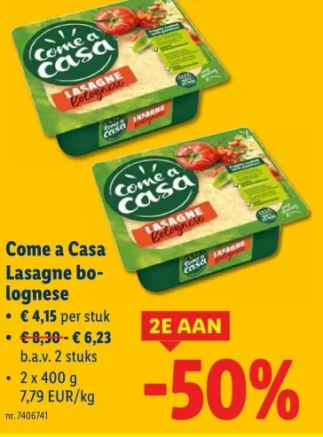 Aanbieding: Lasagne bolognese