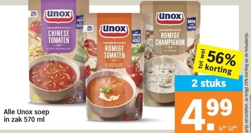 Aanbieding: Alle soep