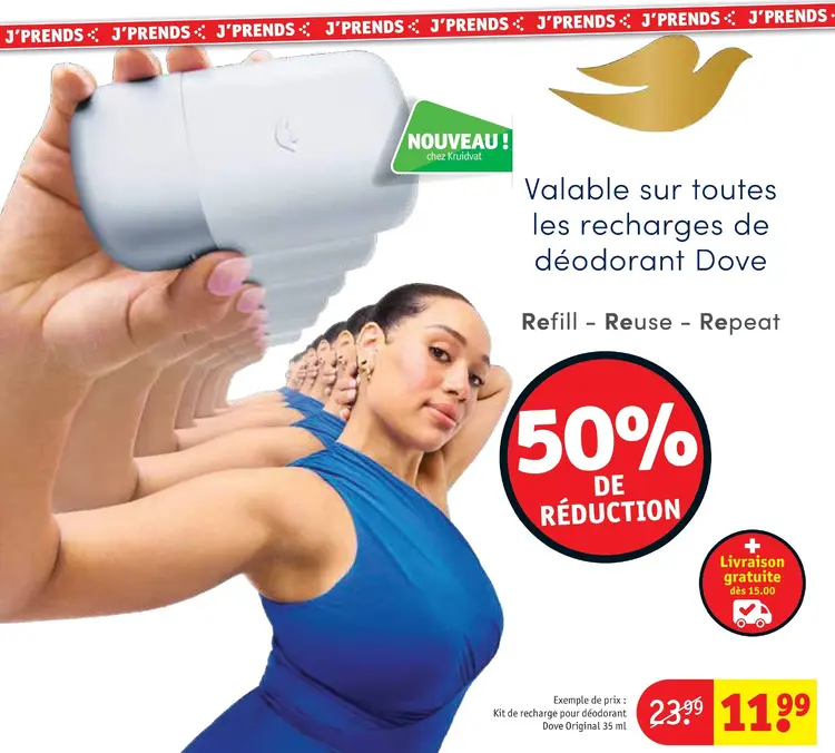 Offre: Recharges de déodorant