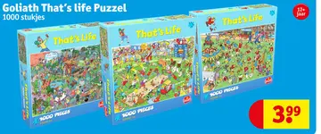 Aanbieding: Goliath That's life Puzzel