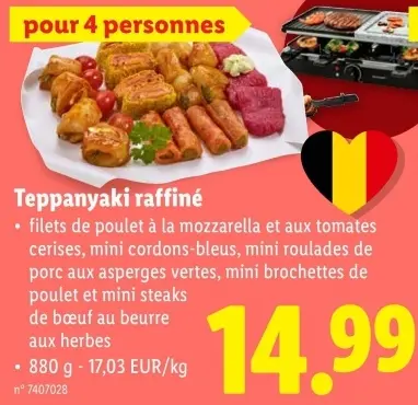 Offre: Teppanyaki raffiné