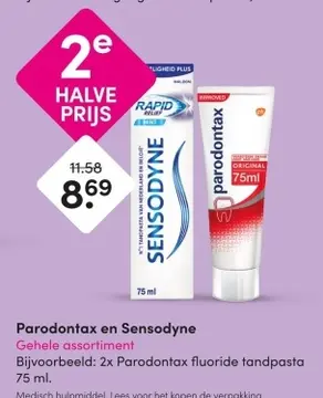 Aanbieding: Parodontax en Sensodyne