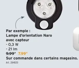Offre: Lampe d'orientation Naro avec capteur