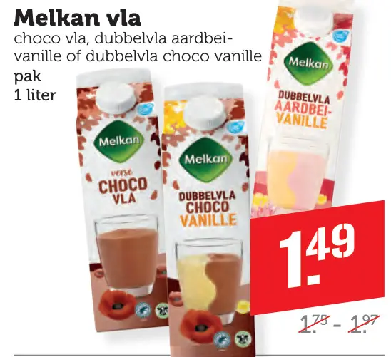 Aanbieding: Melkan vla