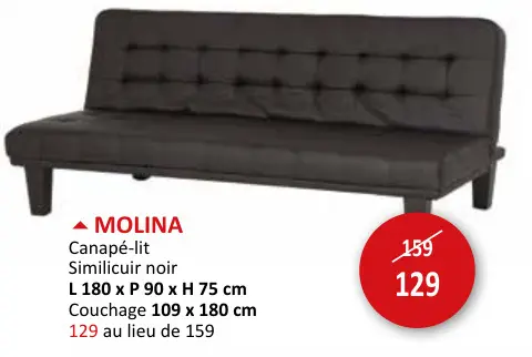 Offre: MOLINA Canapé-lit