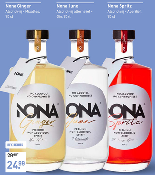 Aanbieding: Nona Ginger, June en Spritz