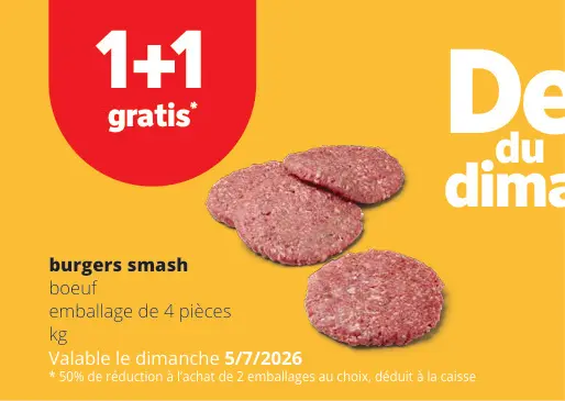 Offre: Burgers smash