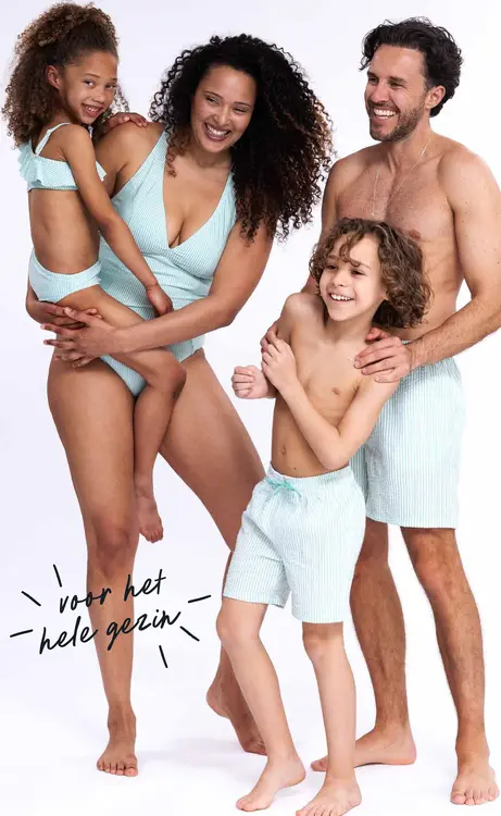 Promotie: Matching swimwear for the whole family