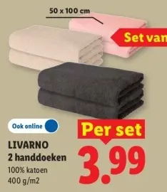 Aanbieding: 2 handdoeken