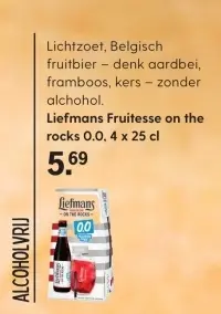 Aanbieding: Liefmans Fruitesse on the rocks