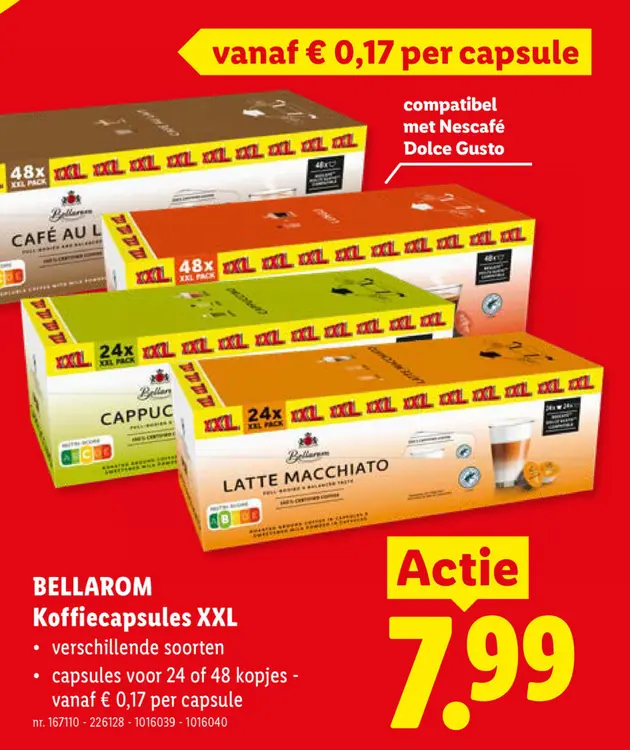 Promotie: Koffiecapsules XXL