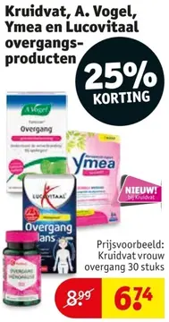 Aanbieding: Kruidvat, A. Vogel, Ymea en Lucovitaal overgangsproducten