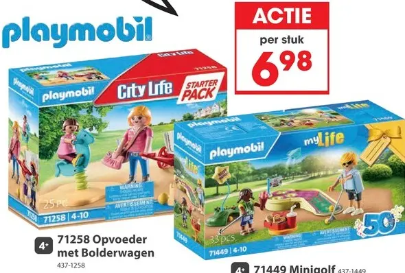 Aanbieding: 71258 Opvoeder met Bolderwagen of 71449 Minigolf