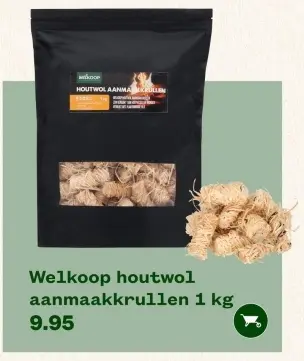 Aanbieding: houtwol aanmaakkrullen