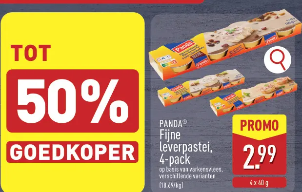 Promotie: Fijne leverpastei, 4-pack