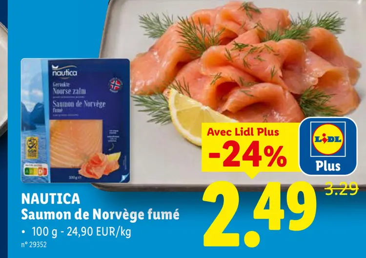 Offre: Saumon de Norvège fumé