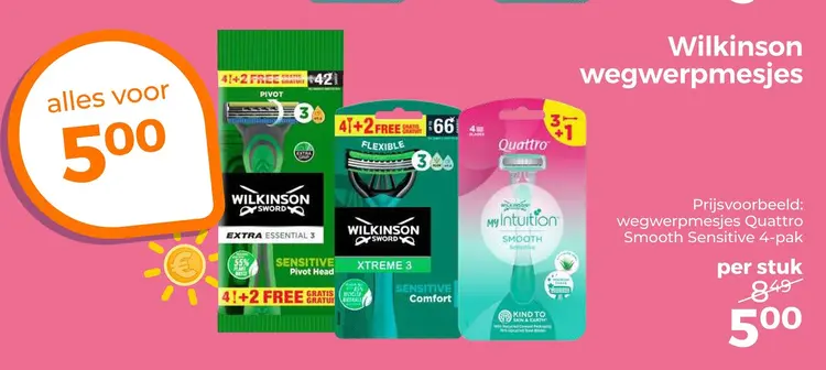 Aanbieding: Wilkinson wegwerpmesjes