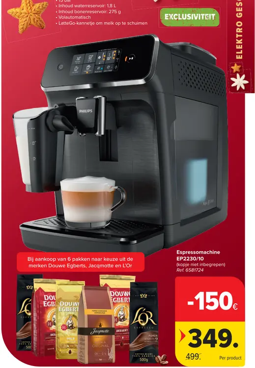 Aanbieding: Espressomachine EP2230/10