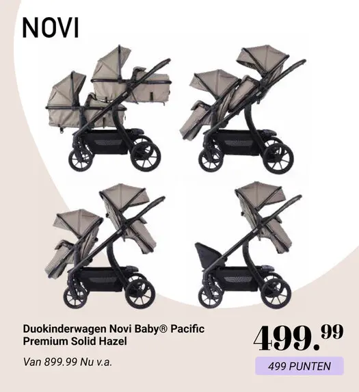 Aanbieding: Duokinderwagen Novi Baby® Pacific Premium Sol