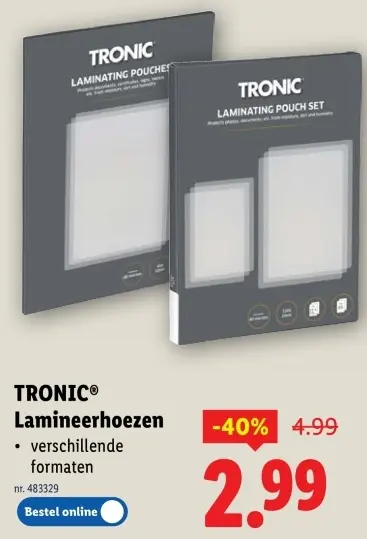 Aanbieding: Lamineerhoezen