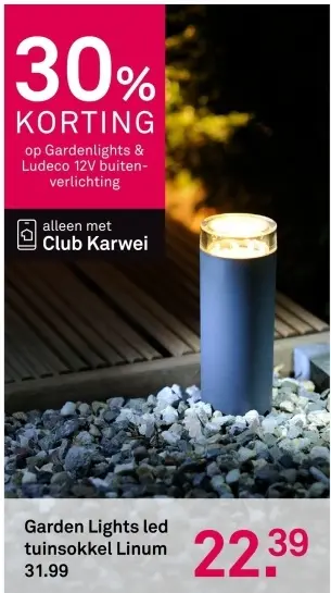Aanbieding: Garden Lights led tuinsokkel Linum