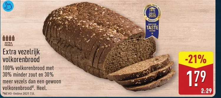 Aanbieding: Extra vezelrijk volkorenbrood